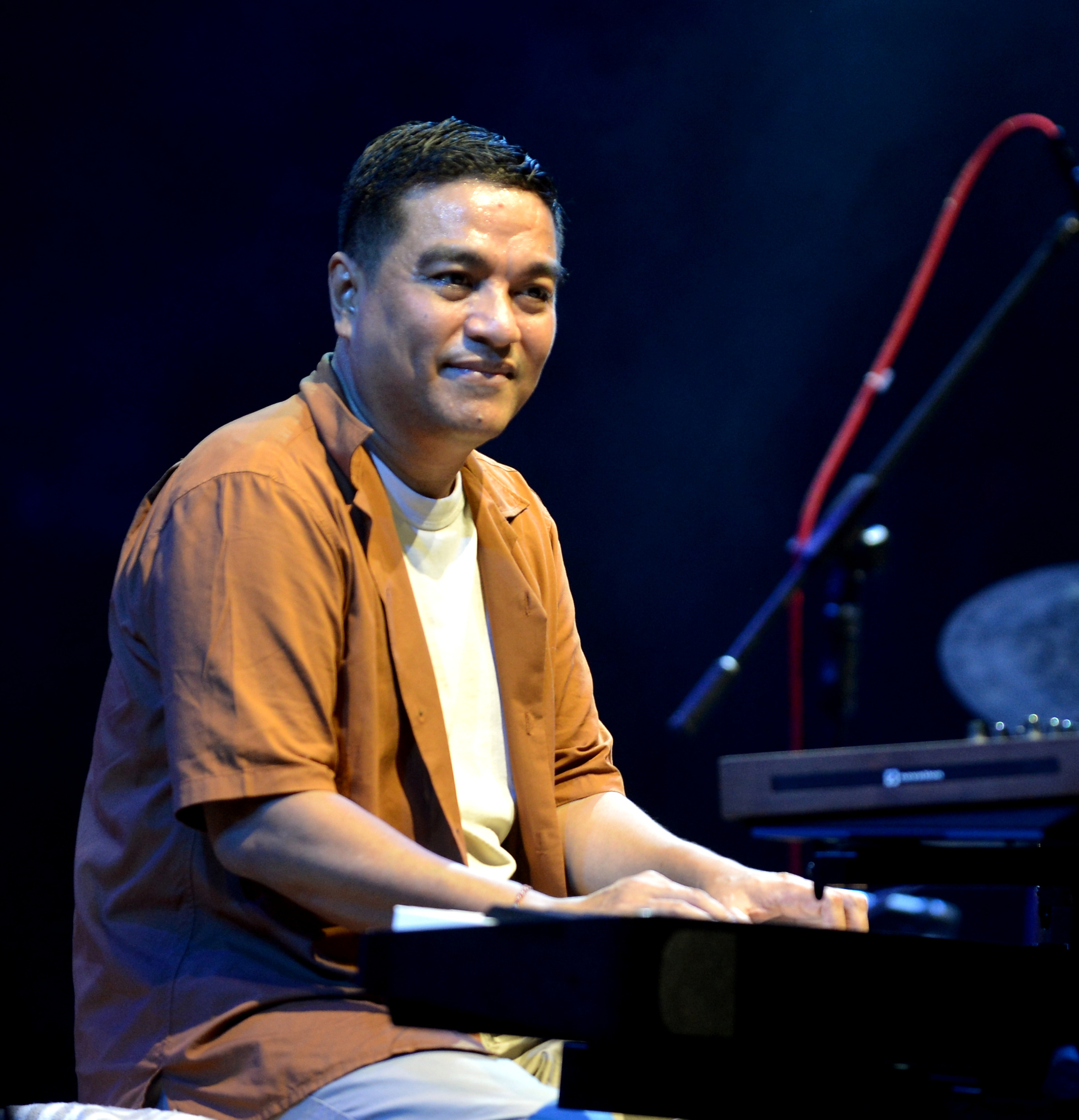 Musikus Indra Lesmana. ANTARA/FIKRI YUSUF